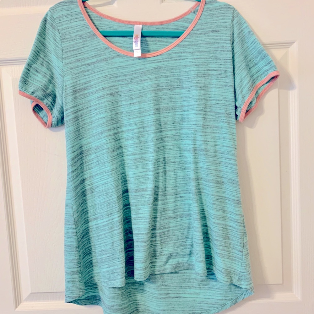 LLR Classic T, Teal/pink, size L